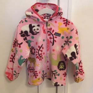 Patagonia Girls 3T Zip Up Fleece with Hood